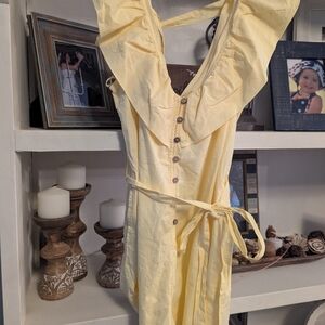 Free People Summer Darling Romper Yellow